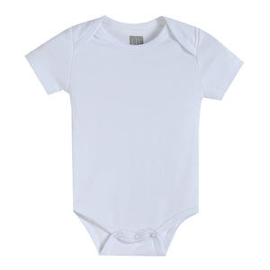 White Organic Cotton Short Sleeve Bodysuit