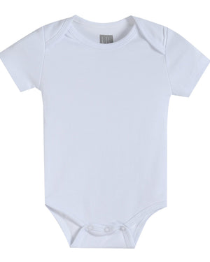 White Organic Cotton Short Sleeve Bodysuit