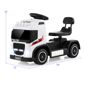 6V Kids Electric Ride-on Truck with Height Adjustable Seat