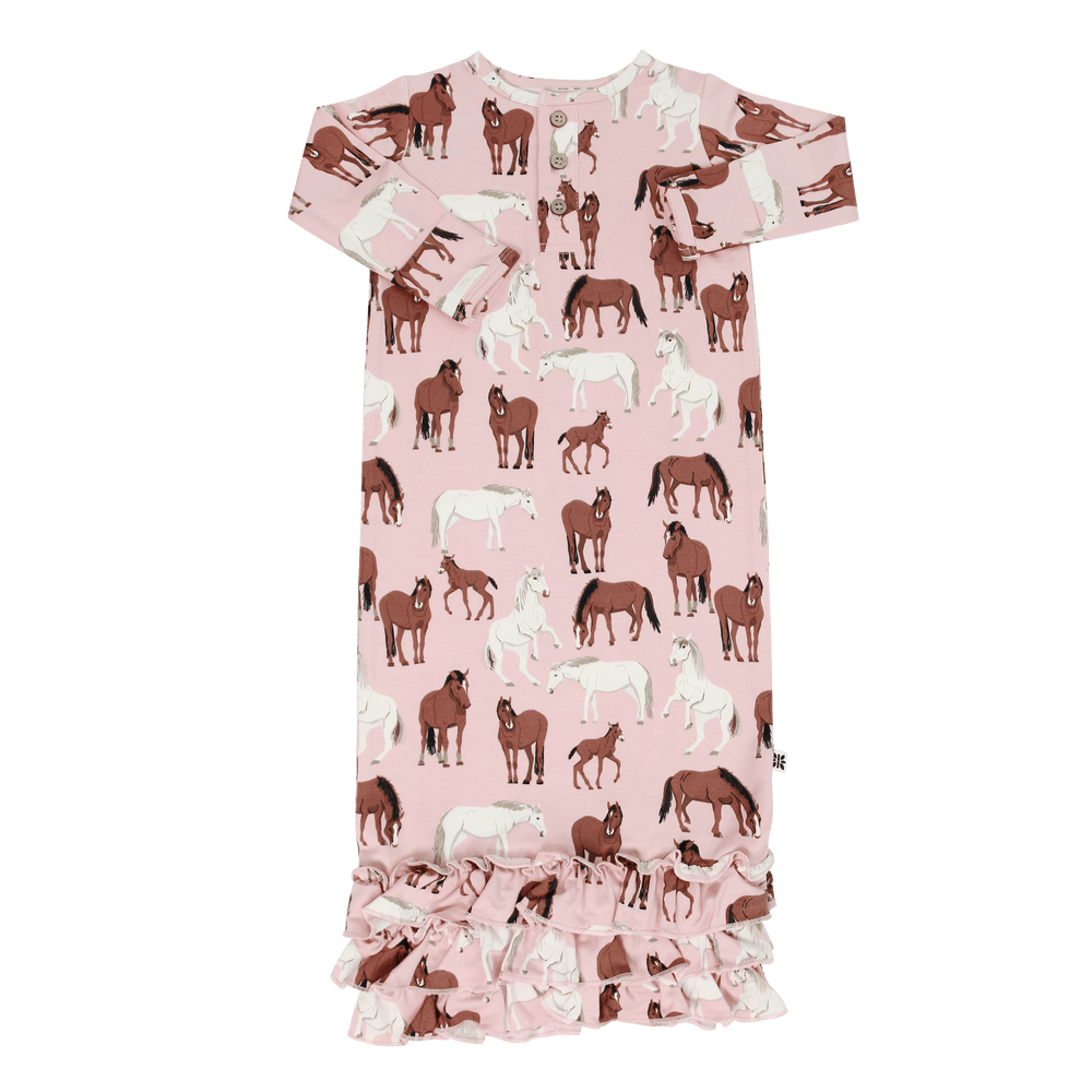Wild Horses Ruffle Gown