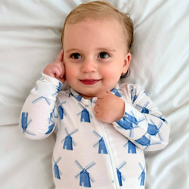 Hamptons Windmill Zippered Romper