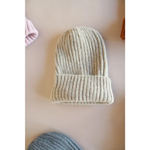 Super Soft Cream Beanie for Adults