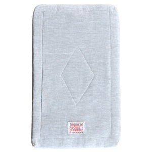Organic Flax Cradle Mattress Pad 18x36 with Waterproof Zip Cover