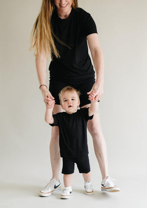 Women's Bamboo Tee & Bike Shorts - sold as separates