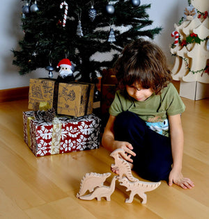 Wooden Dinosaur Set