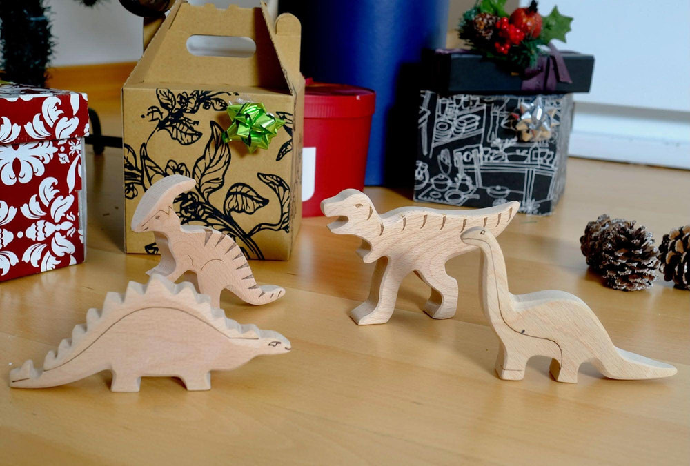 Wooden Dinosaur Set - MOOGCO Baby