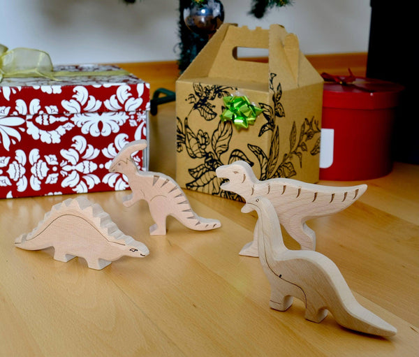 Wooden Dinosaur Set