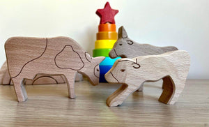 Wooden Farm Animals Set