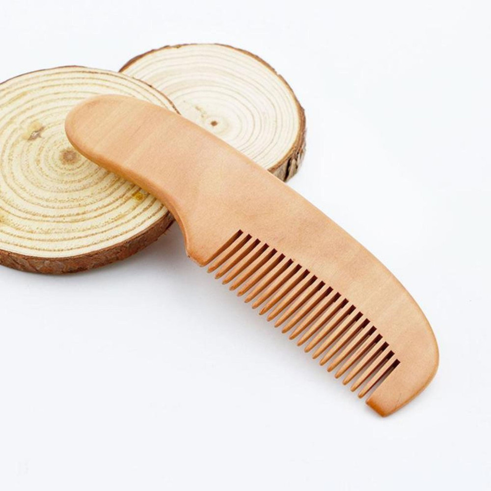 Beige Wooden Baby Hairbrush & Comb Set | Made in France - MOOGCO Baby