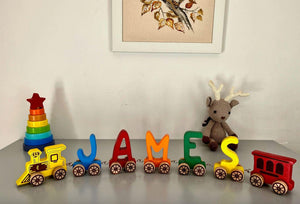 Wooden Letter Train Puzzle