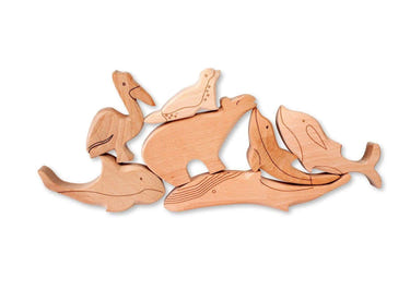 Wooden Ocean Animals Set - MOOGCO Baby
