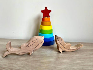 Wooden Ocean Animals Set