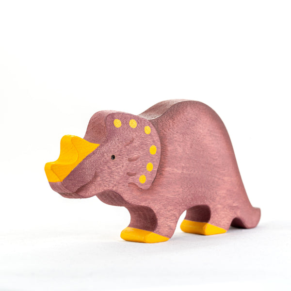 Wooden Dinosaur toy set painted- 6 pieces