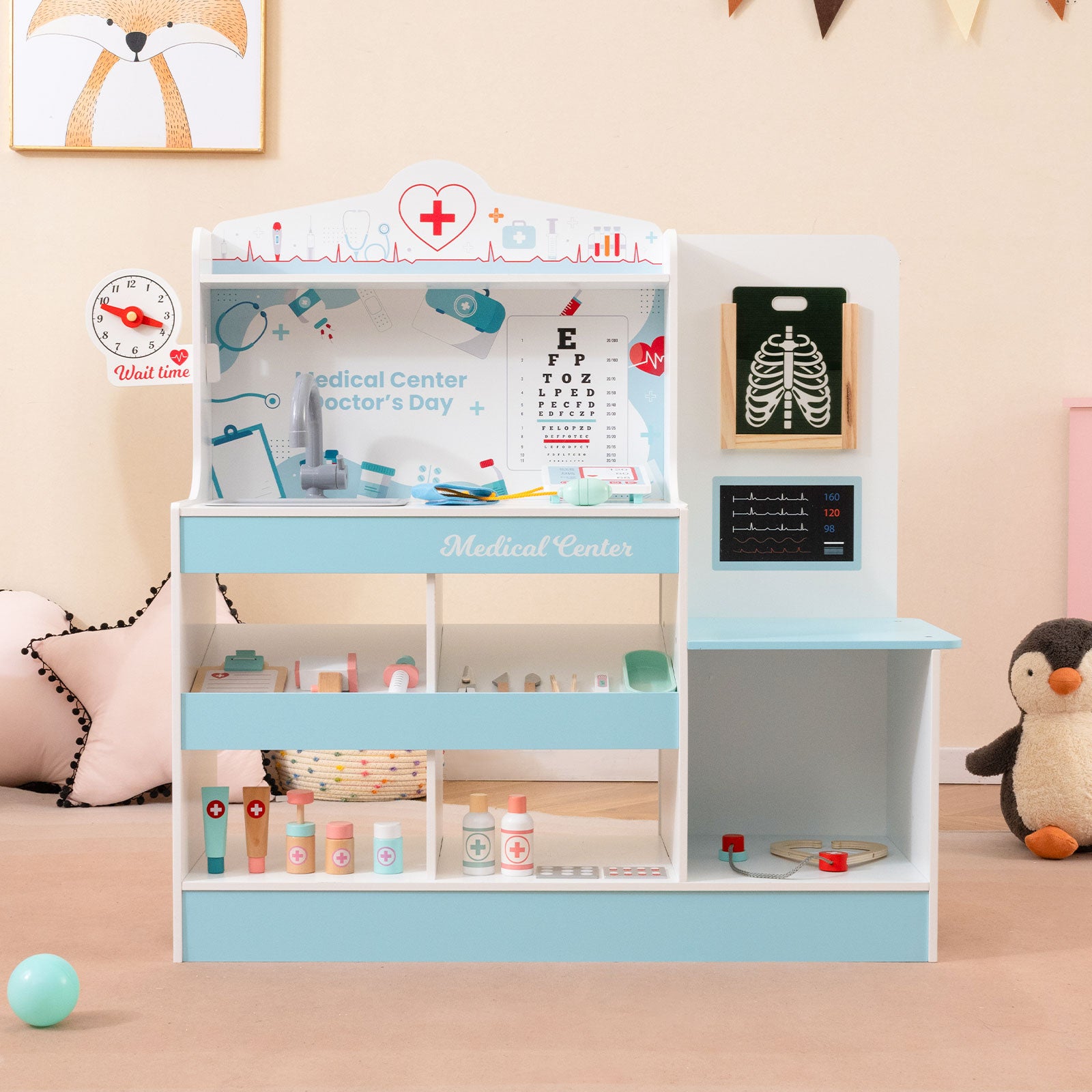 Wooden Doctor Playset with Stethoscope for ... | MoogCo Baby