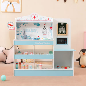 Wooden Doctor Playset with Stethoscope for Toddlers over 3 Years Old