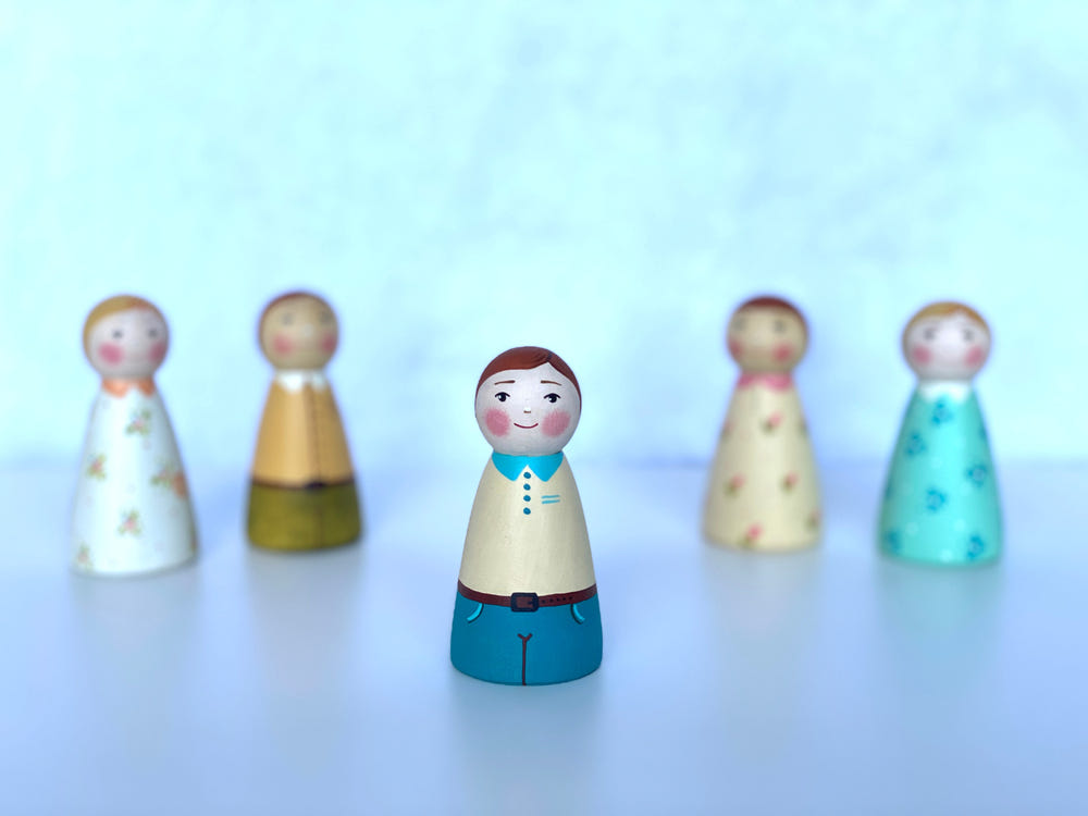Wooden Peg Dolls Boy/Girl