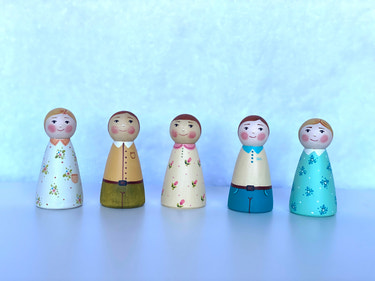 Wooden Peg Dolls Boy/Girl