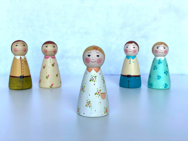 Wooden Peg Dolls Boy/Girl
