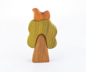 Waldorf wooden Oak Tree with the Bird