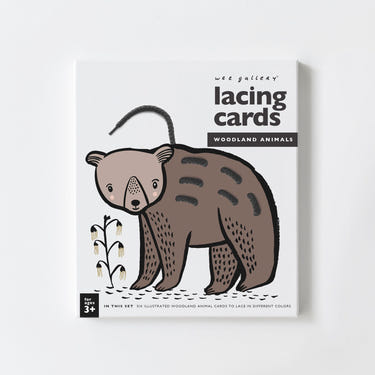 Lacing Cards featuring adorable woodland animals for fun and educational playtime.
