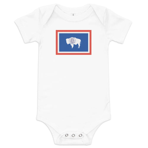 Wyoming Flag Baby Onesie Newborn Bodysuit up to 18 Months