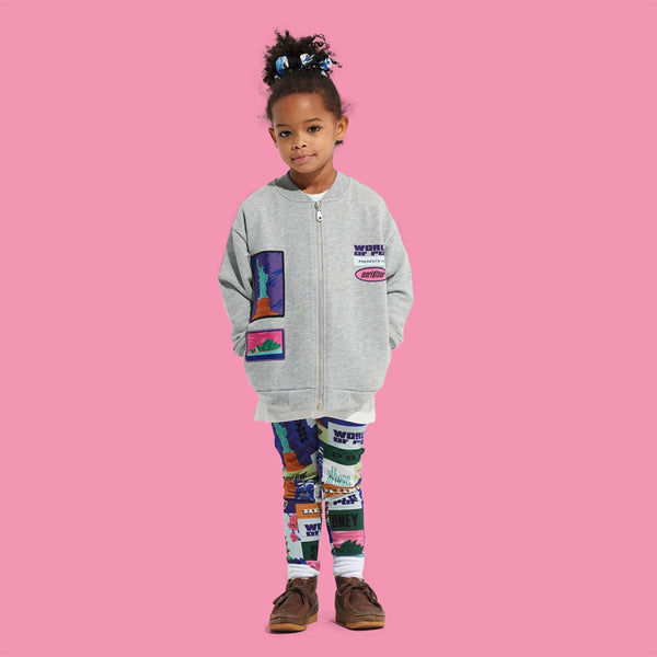 Manymoons Teddy jacket World Tour BCI cotton unisex