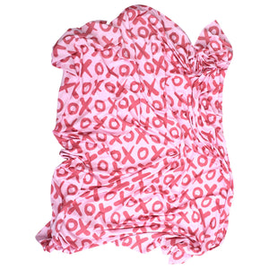 Valentine's Day XOXO Bamboo Newborn Swaddle Blanket