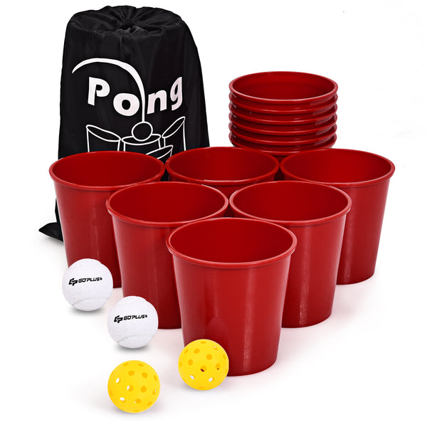 Yard Pong Giant Pong Game Set with Carry Bag - Weather-Resistant