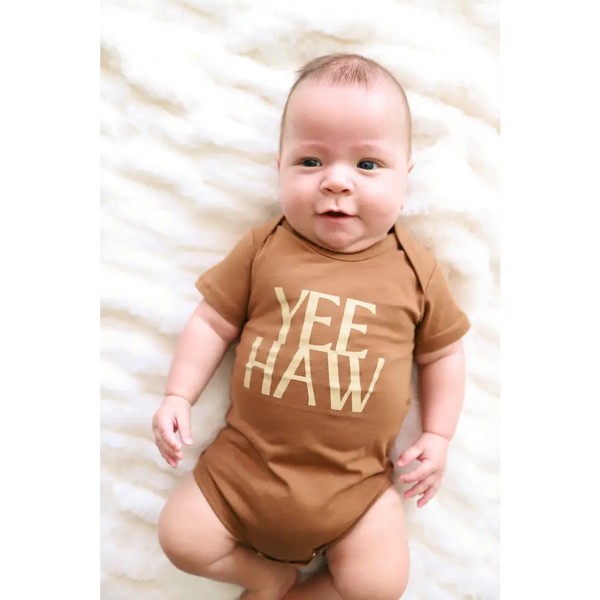 Yee Haw Organic Cotton Baby Onesie