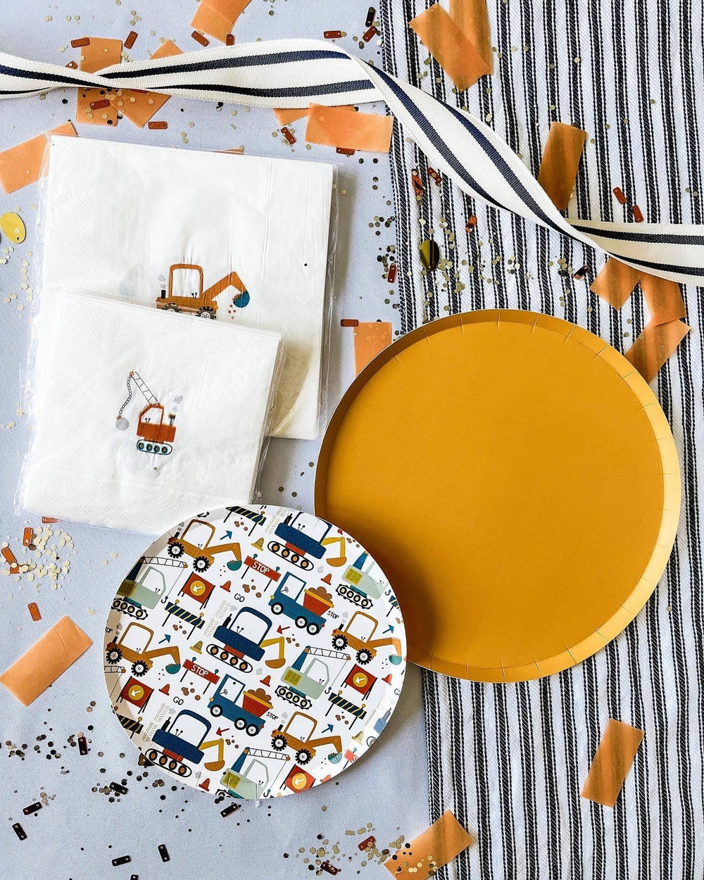 Yellow Paper Party Plate (8pcs)