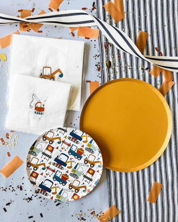 Yellow Paper Party Plate (8pcs)