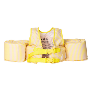dripfloats Lemon Yellow Stripe Kids Float 2+ years 25-50lbs