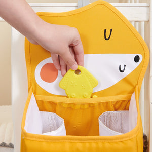 Cozy Buddy Crib Organizer in angle view, perfect for keeping baby essentials tidy and accessible.