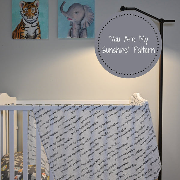 You Are My Sunshine Baby Muslin Swaddle Blanket