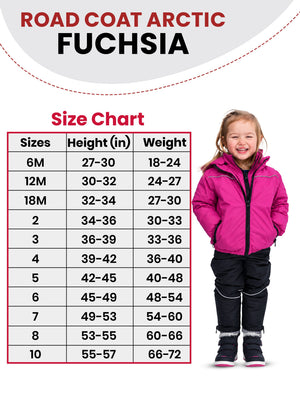 Car Seat Coat | The Road Coat Arctic - Fuchsia