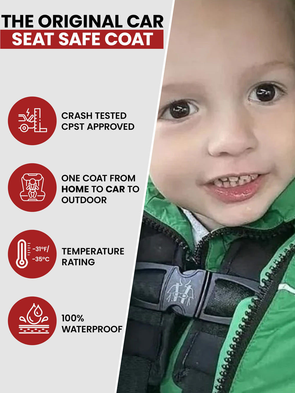 Car Seat Coat | The Road Coat Arctic - Green