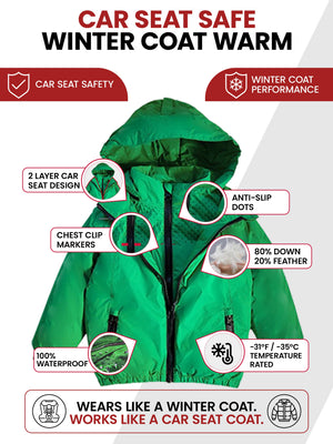 Car Seat Coat | The Road Coat Arctic - Green