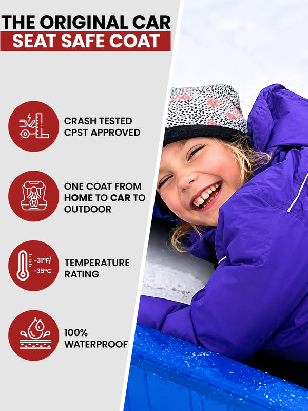 Car Seat Coat | The Road Coat Arctic - Purple