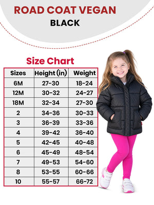 Car Seat Coat | The Road Coat Vegan - Black