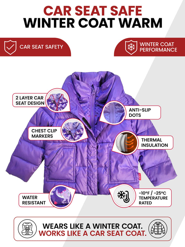 Car Seat Coat | The Road Coat Vegan - Purple