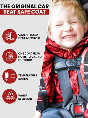 Car Seat Coat | The Road Coat Vegan - Rescue Print