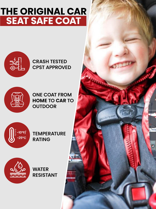 Car Seat Coat | The Road Coat Vegan - Rescue Print
