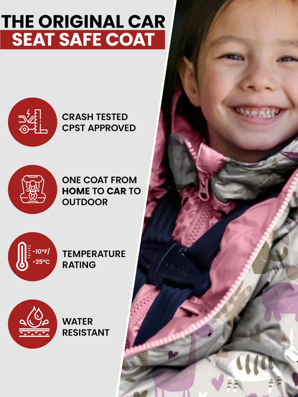 Car Seat Coat | The Road Coat Vegan - Safari Print