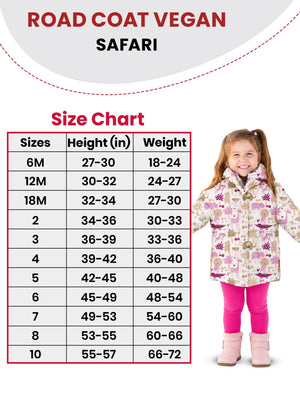 Car Seat Coat | The Road Coat Vegan - Safari Print
