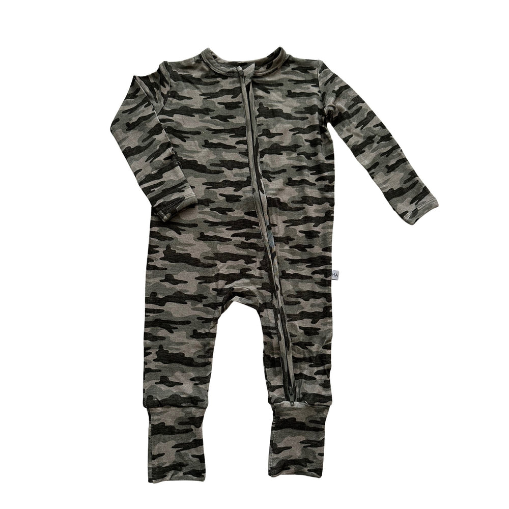 Camo Baby Pajamas |Zipper Romper