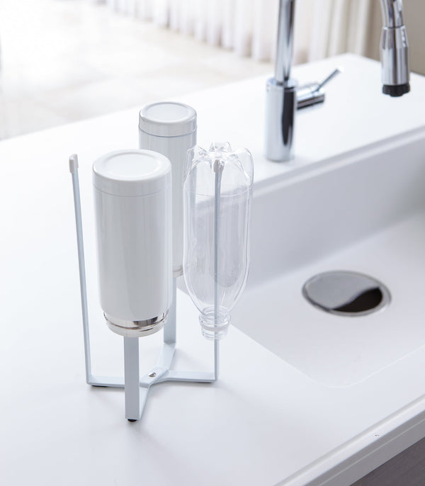Collapsible Steel Bottle Dryer at angle 3, perfect for efficient drying of baby bottles and accessories.