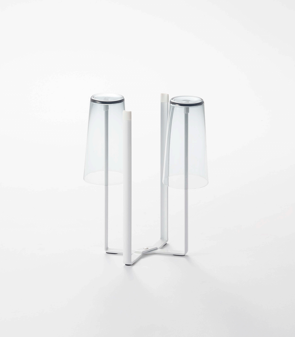 Collapsible Steel Bottle Dryer - Space-saving drying rack for baby bottles and accessories.