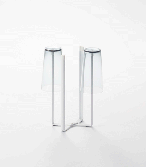 Collapsible steel bottle dryer at angle 2, perfect for efficient drying of baby bottles and accessories.